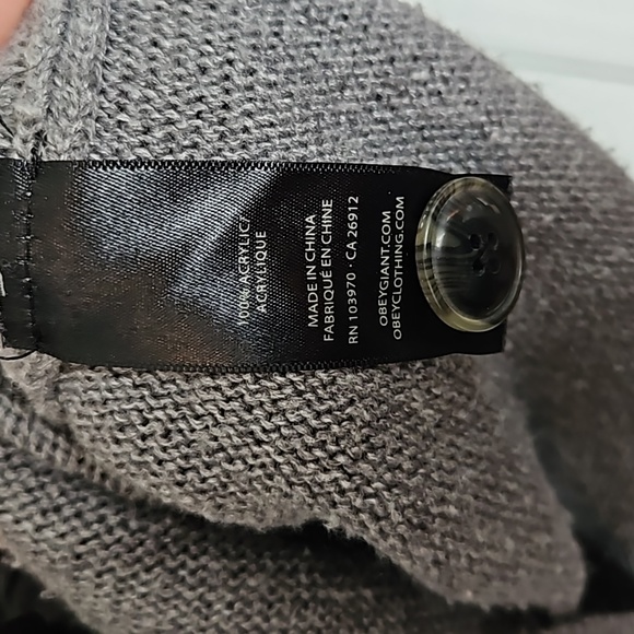 Obey grey cardigan - Picture 6 of 6